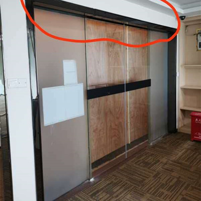 深圳龙华粤商中心装置松下自动感应门