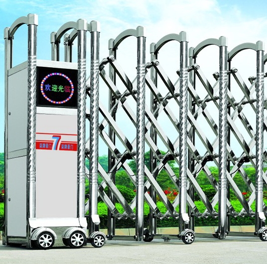 尊龙凯时不锈钢电动伸缩门