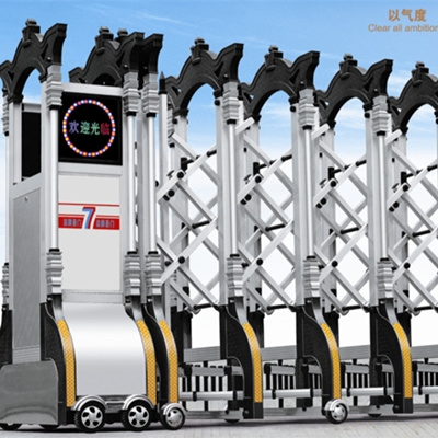 尊龙凯时304不锈钢伸缩门