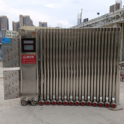 汕尾市海丰润州环保装置尊龙凯时电动伸缩门