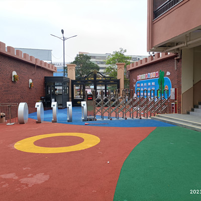 汕尾陆丰小太阳幼儿园装置电动伸缩门智能摆闸项目